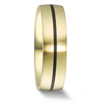 Anillo de pareja Oro amarillo de 585/14 kt., Carbón