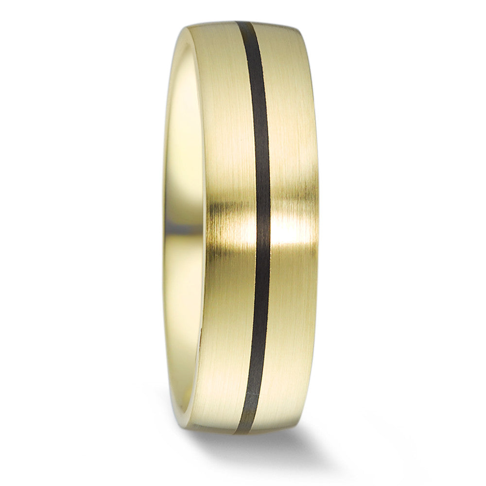 Anillo de pareja Oro amarillo de 585/14 kt., Carbón