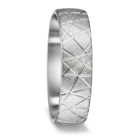 Anillo de pareja 750/oro blanco de 18 quilates