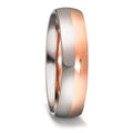 Anillo de pareja 750/oro blanco de 18 quilates, 750/oro rosa de 18 quilates