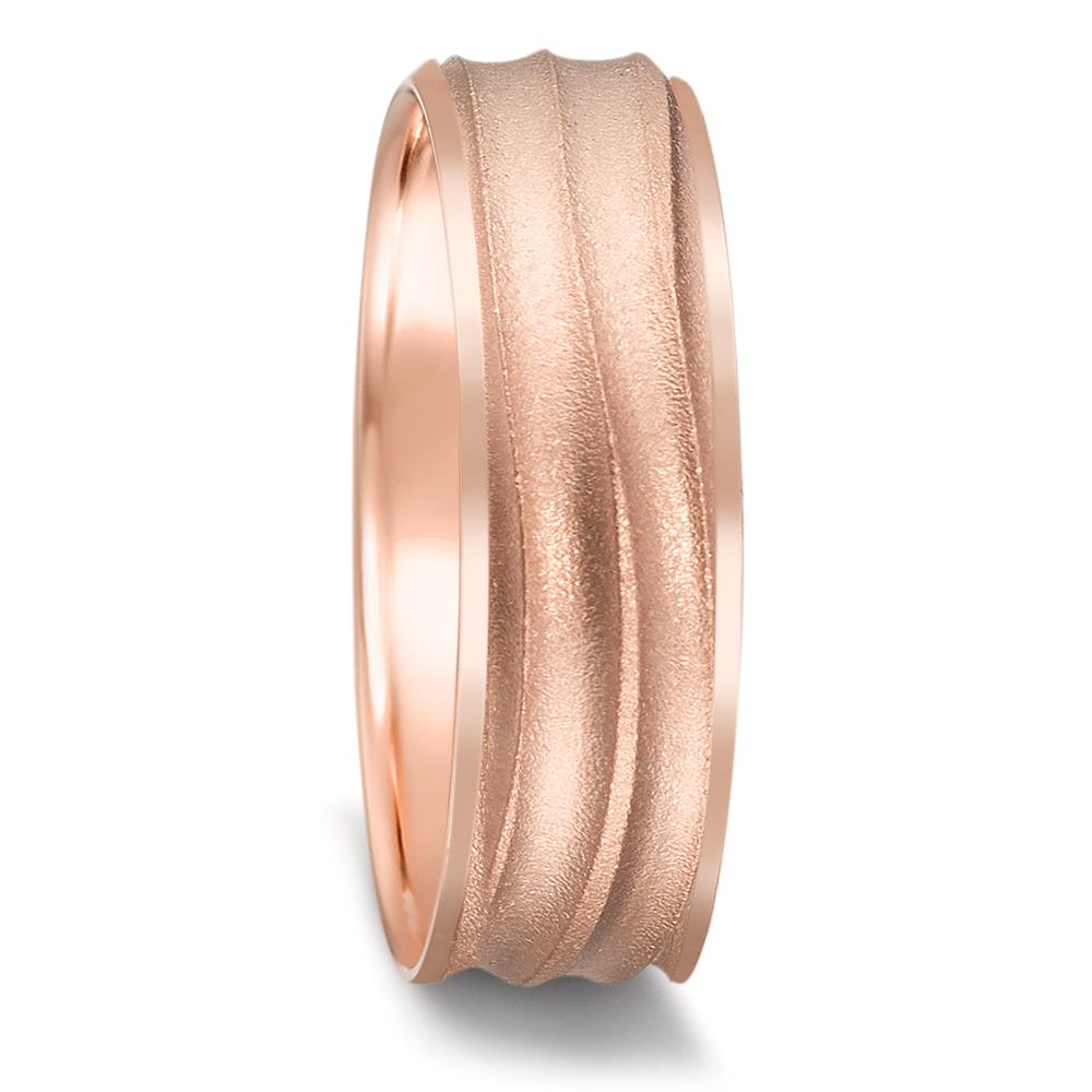 Anillo de pareja 750/oro rojo de 18 quilates