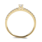 Anillo solitario 750/oro amarillo de 18 quilates Diamante 0.25 ct, 17 piedras, w-si