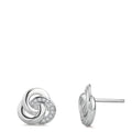 Pendientes Plata Circonita Rodio plateado Ø10 mm