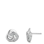 Pendientes Plata Circonita Rodio plateado Ø10 mm
