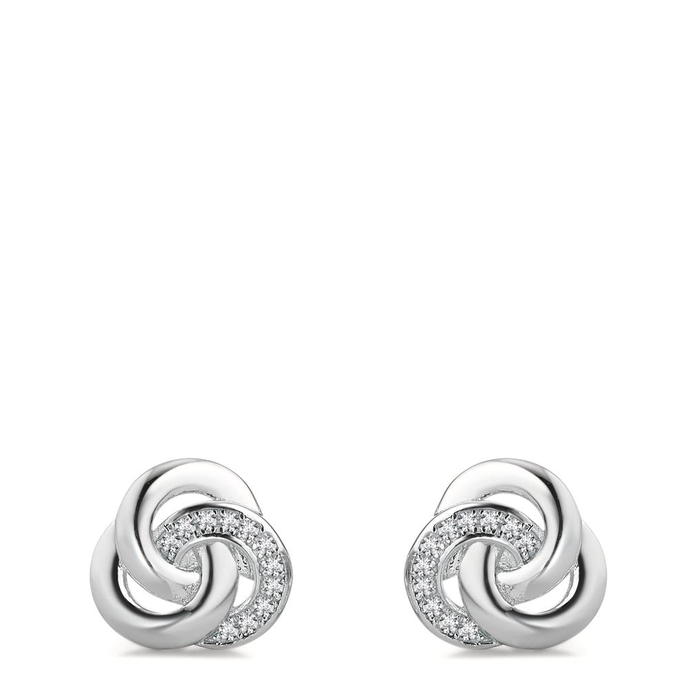Pendientes Plata Circonita Rodio plateado Ø10 mm