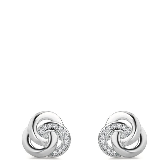 Pendientes Plata Circonita Rodio plateado Ø10 mm