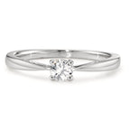 Anillo solitario 750/oro blanco de 18 quilates Diamante 0.25 ct, w-si