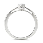 Anillo solitario 750/oro blanco de 18 quilates Diamante 0.25 ct, w-si