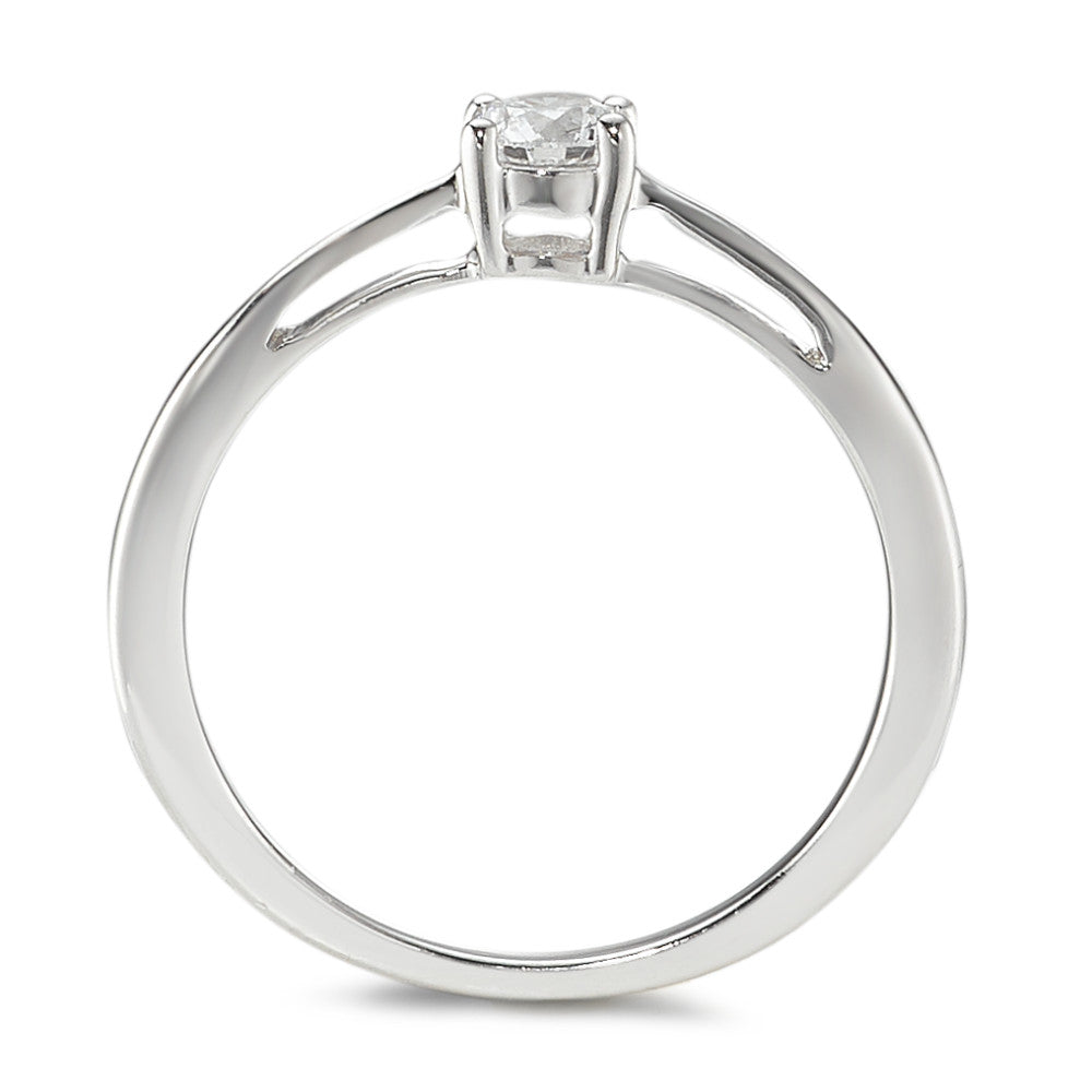 Anillo solitario 750/oro blanco de 18 quilates Diamante 0.25 ct, w-si