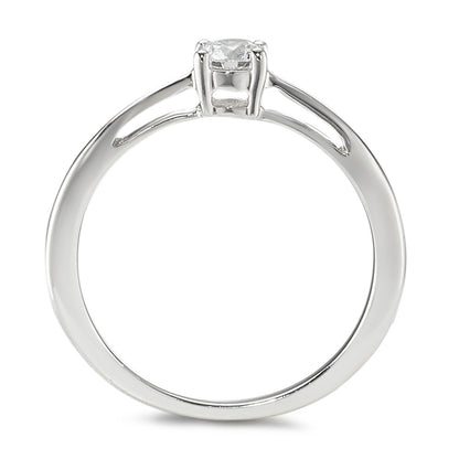 Anillo solitario 750/oro blanco de 18 quilates Diamante 0.25 ct, w-si