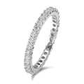 Anillo de memoria 750/oro blanco de 18 quilates Diamante 0.75 ct, w-si