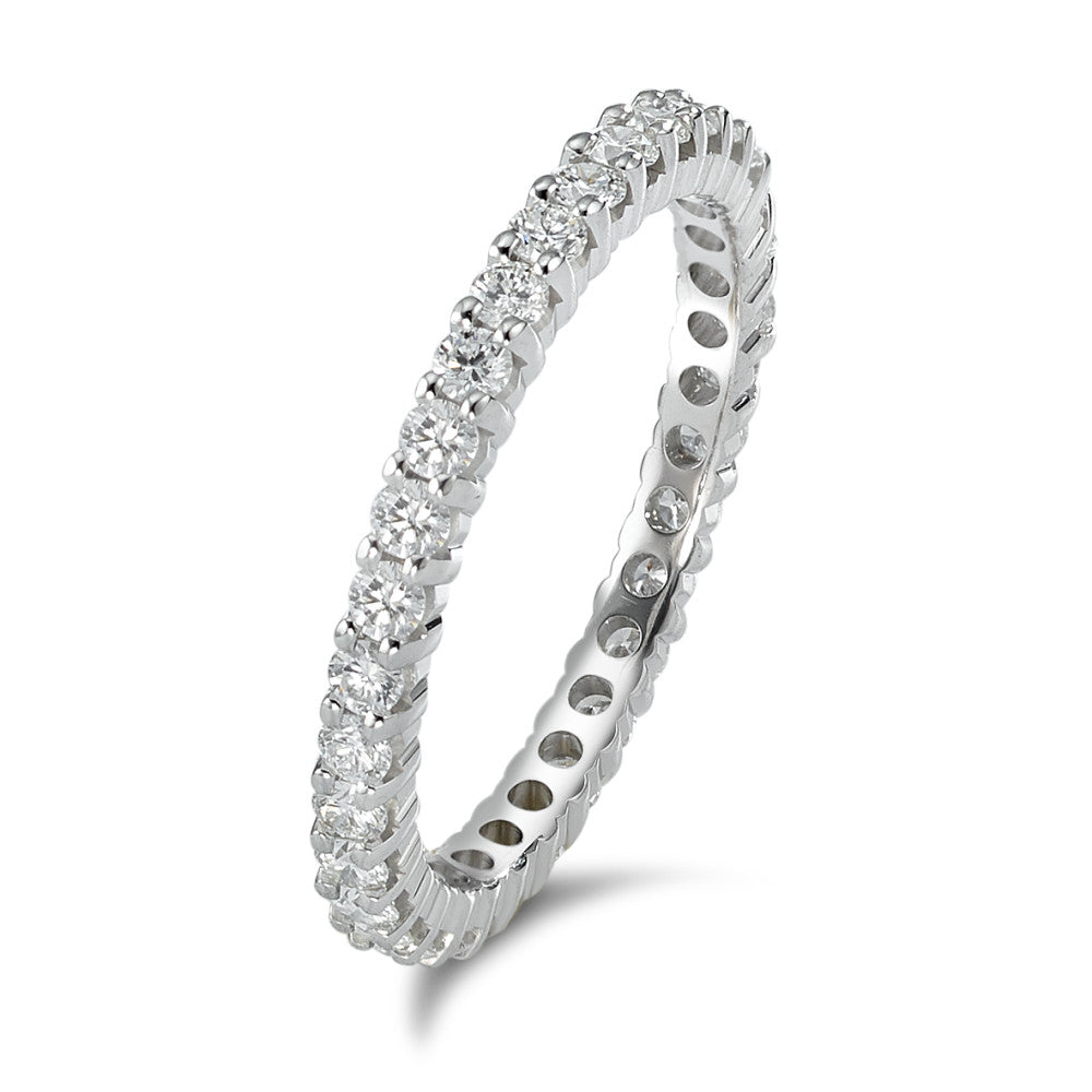 Anillo de memoria 750/oro blanco de 18 quilates Diamante 0.75 ct, w-si