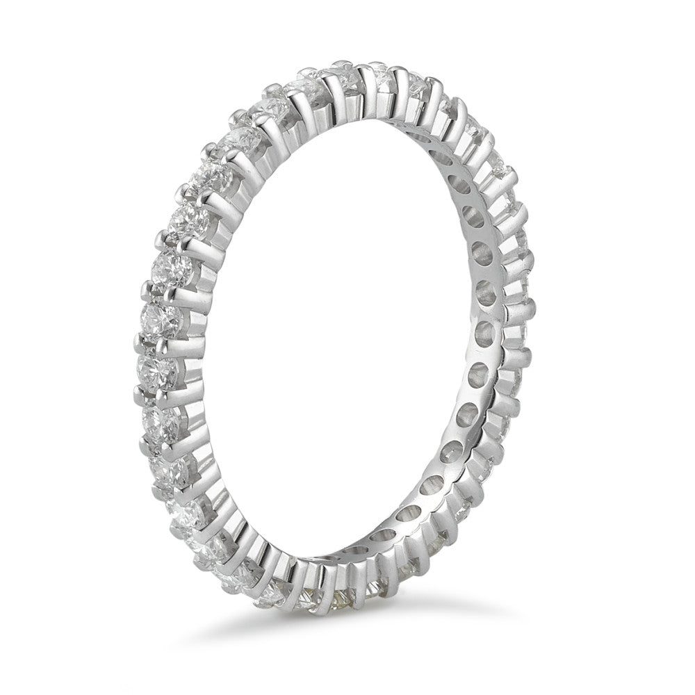 Anillo de memoria 750/oro blanco de 18 quilates Diamante 0.75 ct, w-si