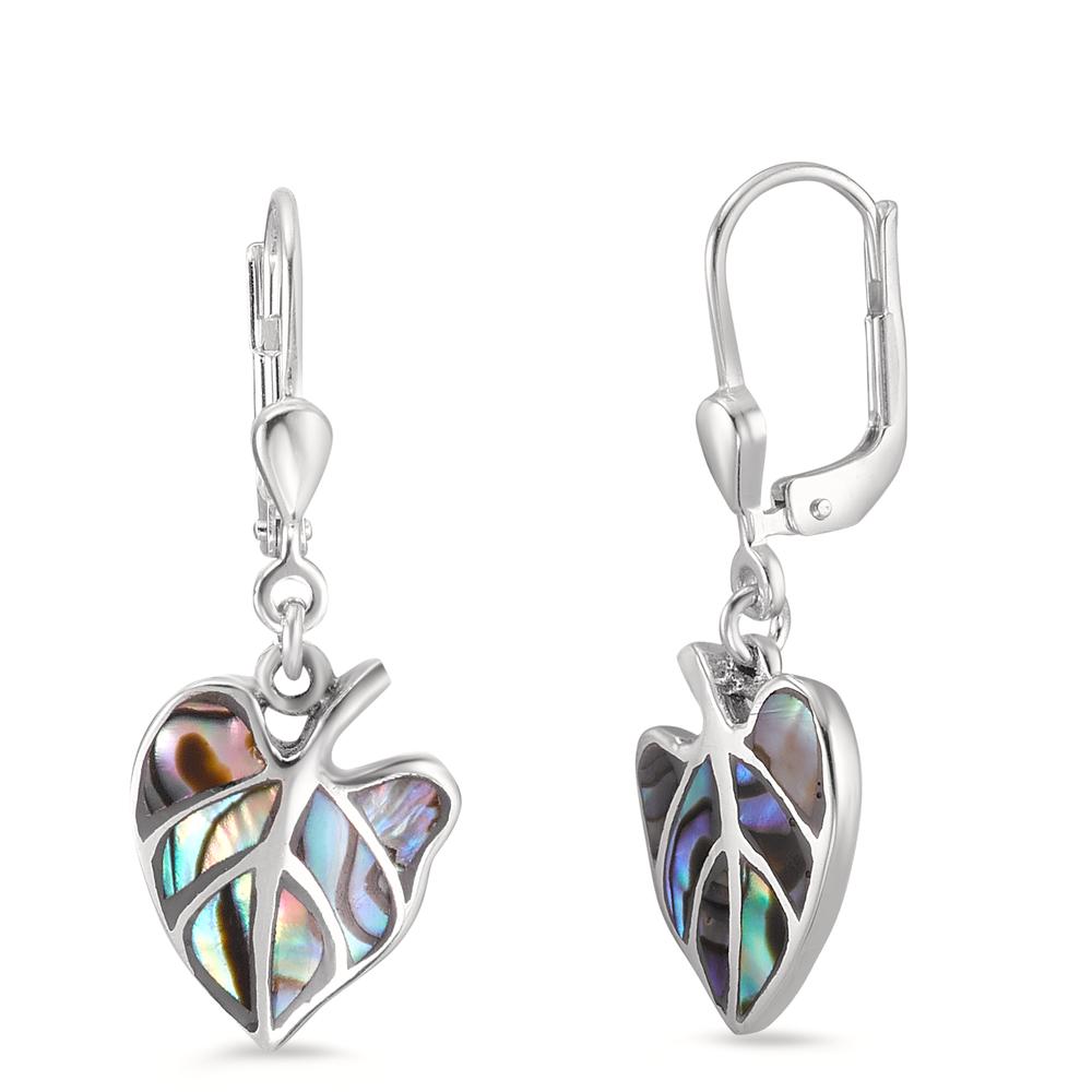 Pendientes Plata Abulón Hoja