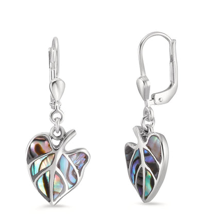 Pendientes Plata Abulón Hoja