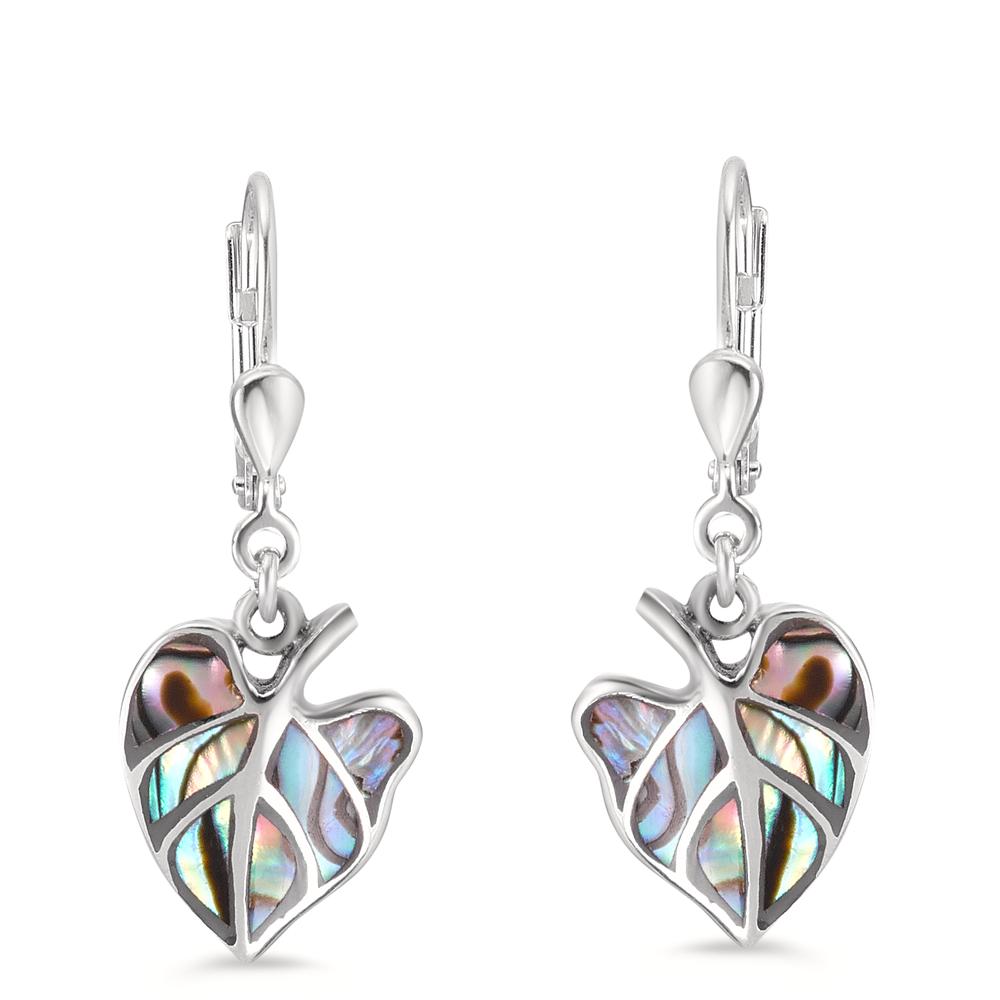 Pendientes Plata Abulón Hoja