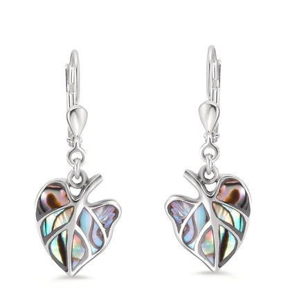 Pendientes Plata Abulón Hoja