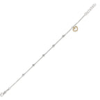 Pulsera 750/oro blanco de 18 quilates, 750/oro amarillo de 18 quilates Circonita Corazón 16.5-18.5 cm