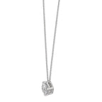 Collar 750/oro blanco de 18 quilates Diamante 0.25 ct, w-si 42 cm Ø4 mm