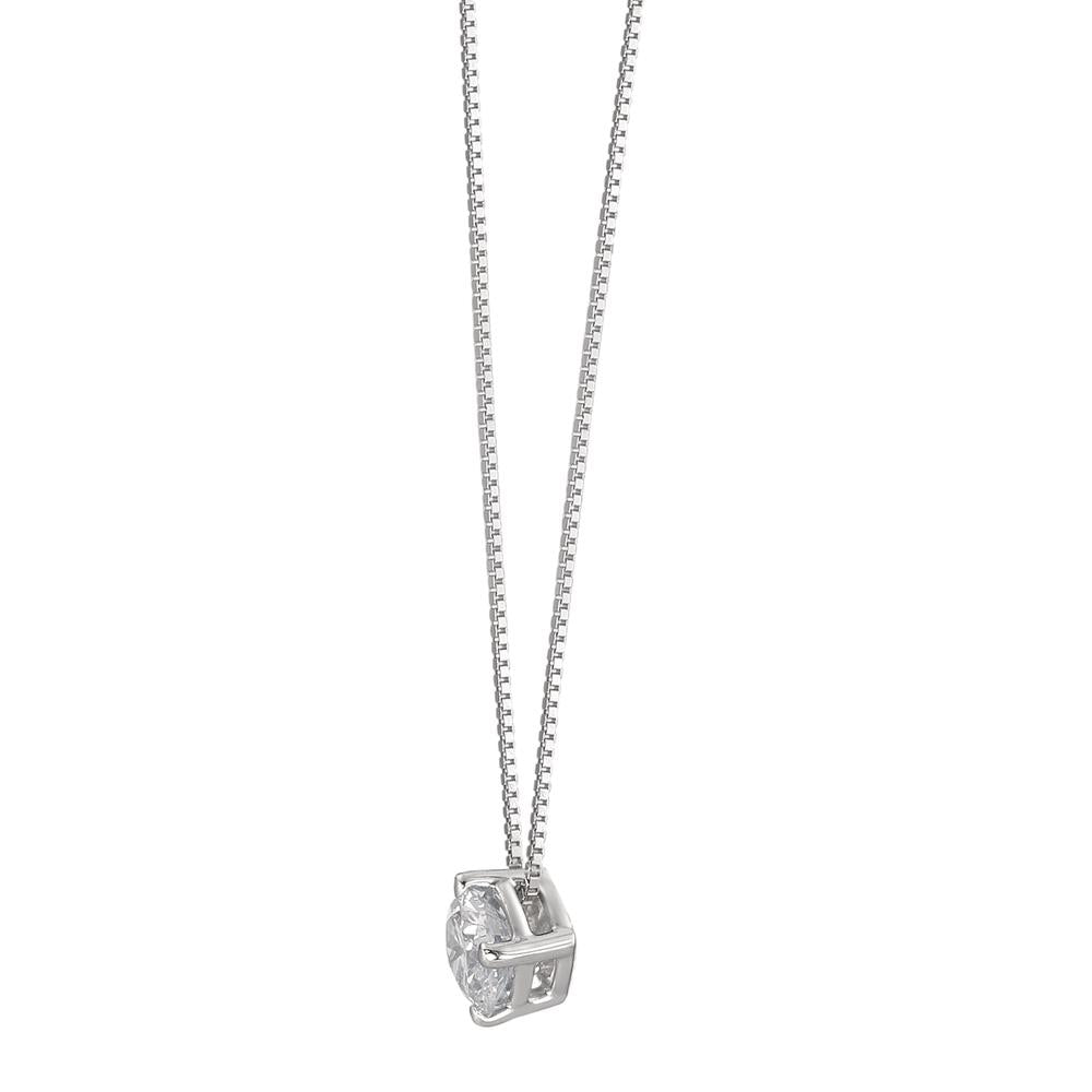 Collar 750/oro blanco de 18 quilates Diamante 0.25 ct, w-si 42 cm Ø4 mm