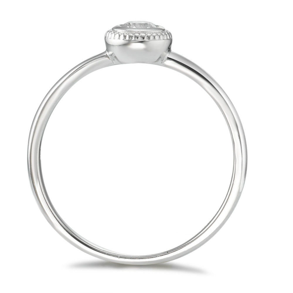 Anillo de dedo 750/oro blanco de 18 quilates Diamante 0.15 ct, w-si