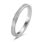 Anillo de memoria 750/oro blanco de 18 quilates Diamante blanco, 0.50 ct, 155 piedras, w-si