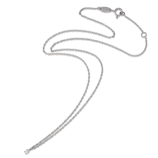 Collar 750/oro blanco de 18 quilates Diamante 0.04 ct, w-si 40-42 cm