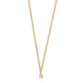 Collar 750/oro amarillo de 18 quilates Diamante 0.04 ct, w-si 40-42 cm