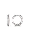Aro con bisagra 750/oro blanco de 18 quilates Diamante 0.16 ct, 24 piedras, w-si