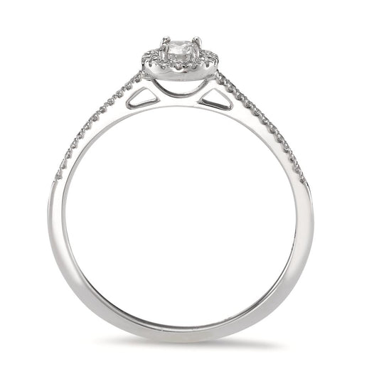 Anillo solitario 750/oro blanco de 18 quilates Diamante 0.21 ct, w-si