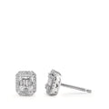 Pendientes 750/oro blanco de 18 quilates Diamante blanco, 0.23 ct, w-si