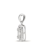 Colgante 750/oro blanco de 18 quilates Diamante blanco, 0.28 ct, w-si