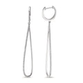 Pendientes 750/oro blanco de 18 quilates Diamante 0.29 ct, w-si