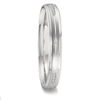 Anillo de pareja 750/oro blanco de 18 quilates Diamante 0.051 ct, 12 piedras, w-vsi