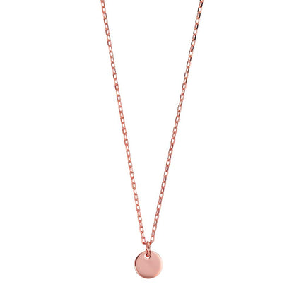 Collar Plata Rosa Dorado 40-45 cm
