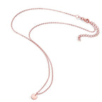 Collar Plata Rosa Dorado 40-45 cm