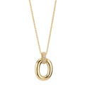 Collar con colgante Plata Circonita 33 piedras Amarillo Dorado 40-45 cm