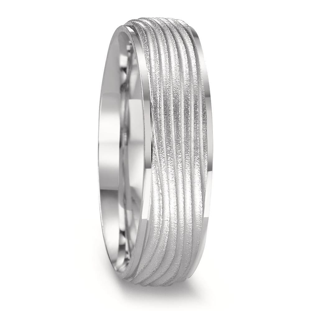 Anillo de pareja 750/oro blanco de 18 quilates