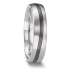 Anillo de pareja Oro blanco de 585/14 kt., Circonio