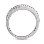 Anillo de dedo 750/oro blanco de 18 quilates Diamante 0.21 ct, 23 piedras, [Brillant], w-si