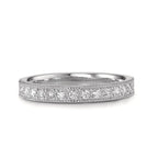 Anillo de memoria 750/oro blanco de 18 quilates Diamante 0.25 ct, 15 piedras, [Brillant], w-si