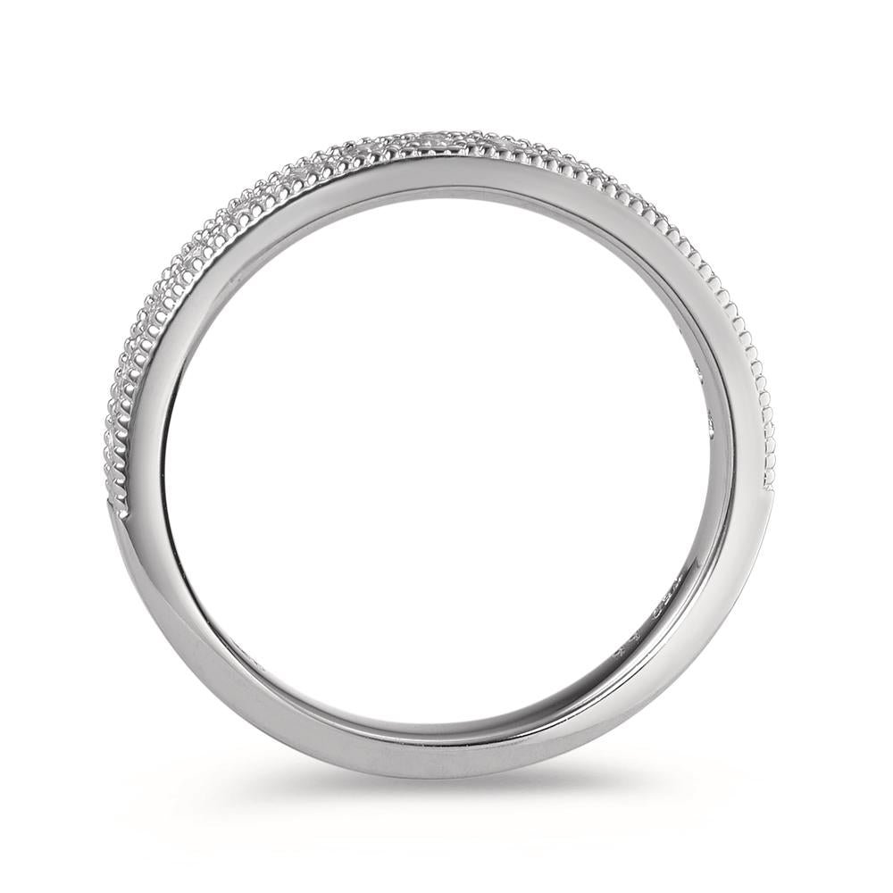 Anillo de memoria 750/oro blanco de 18 quilates Diamante 0.25 ct, 15 piedras, [Brillant], w-si