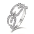 Anillo de dedo 750/oro blanco de 18 quilates Diamante 0.20 ct, [Brillant], w-si
