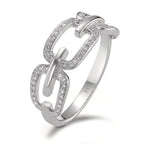 Anillo de dedo 750/oro blanco de 18 quilates Diamante 0.20 ct, [Brillant], w-si