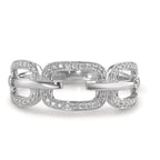 Anillo de dedo 750/oro blanco de 18 quilates Diamante 0.20 ct, [Brillant], w-si