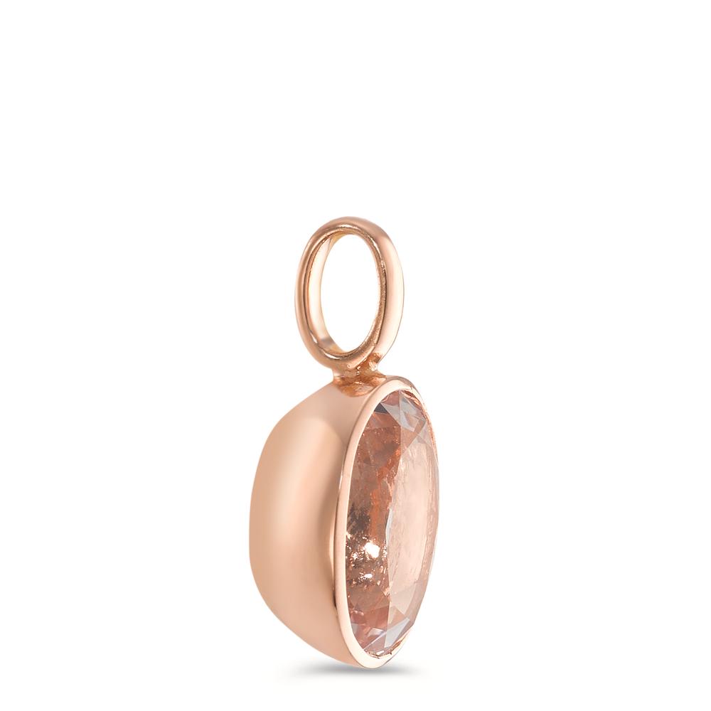 Colgante 750/oro rojo de 18 quilates Morganita champán, [oval]