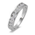 Anillo de memoria 750/oro blanco de 18 quilates Diamante 0.50 ct, 10 piedras, w-si
