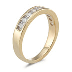 Anillo de dedo 750/oro amarillo de 18 quilates Diamante 0.50 ct, 10 piedras, w-si