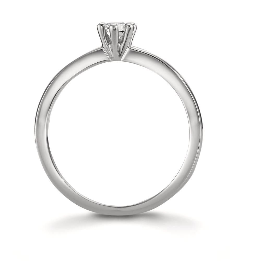 Anillo solitario 950 platino Diamante 0.15 ct, w-si