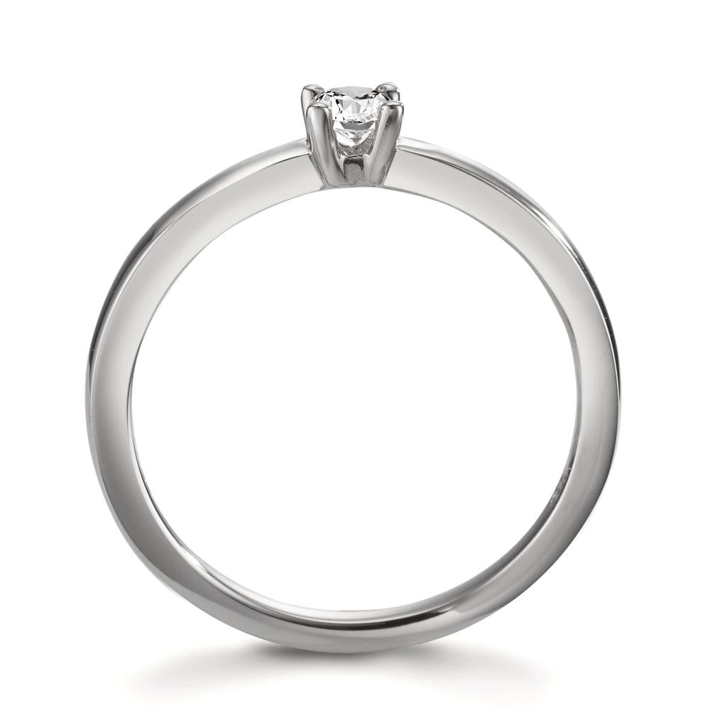 Anillo solitario 950 platino Diamante blanco, 0.15 ct, [Brillant], w-si